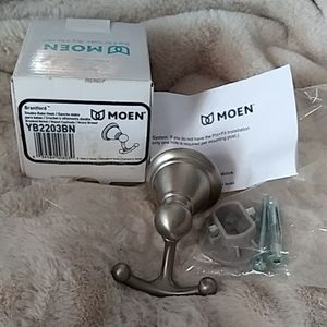 Moen Brantford Double Robe Hook Brushed Nickel